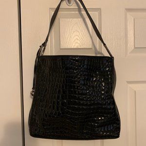 Brighton Black Leather Handbag